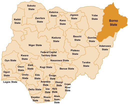 Borno State Map