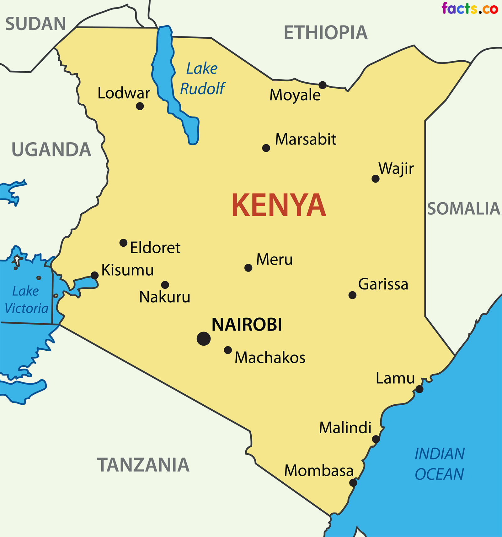 Map of Kenya