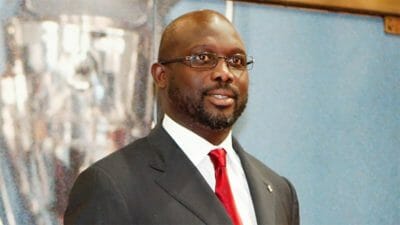 President George Weah of Liberia