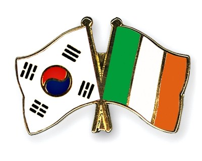 South Korea vs. Northern Ireland Flags