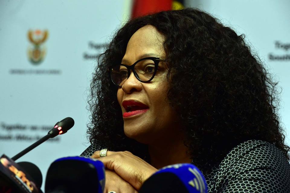 Communications Minister Nomvula Mokonyane