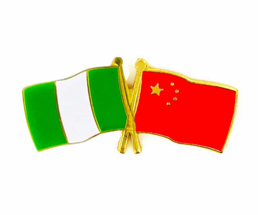 Nigeria & China Flags