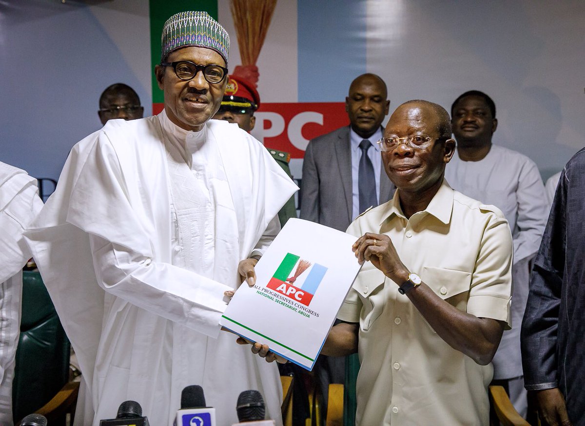 Buhari Submits Form