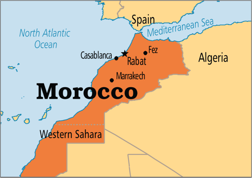 Map of Morocco